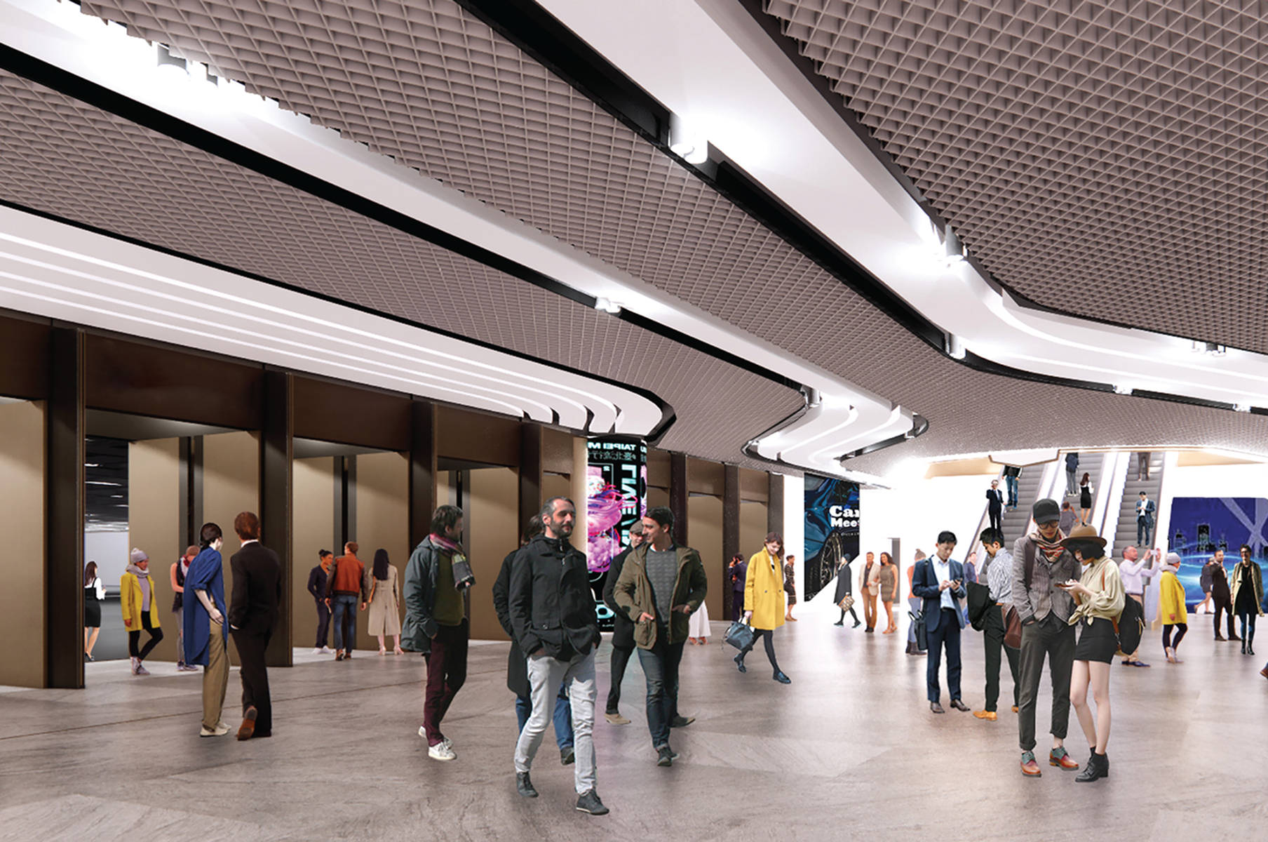 New halls interior